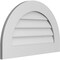 Ekena Millwork Round Top Surface Mount PVC Gable Vent: Non-Functional, w/ 3-1/2"W x 1"P Standard Frame, 28"W x 18"H GVPRT28X1801SN - alternate 5